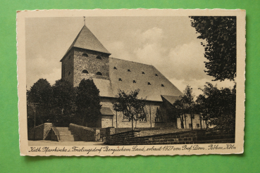 Ansichtskarte AK Frielingsdorf 1927 Kirche erbaut Prof Dominik Böhm Architekt Architektur Ortsansicht NRW